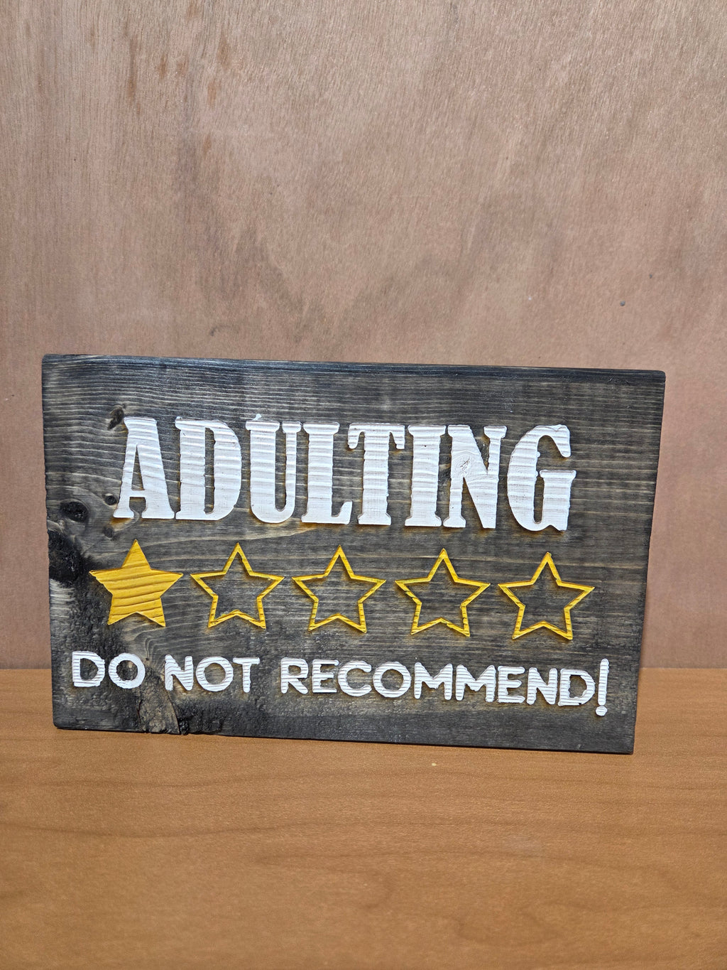 1 star - Adulting