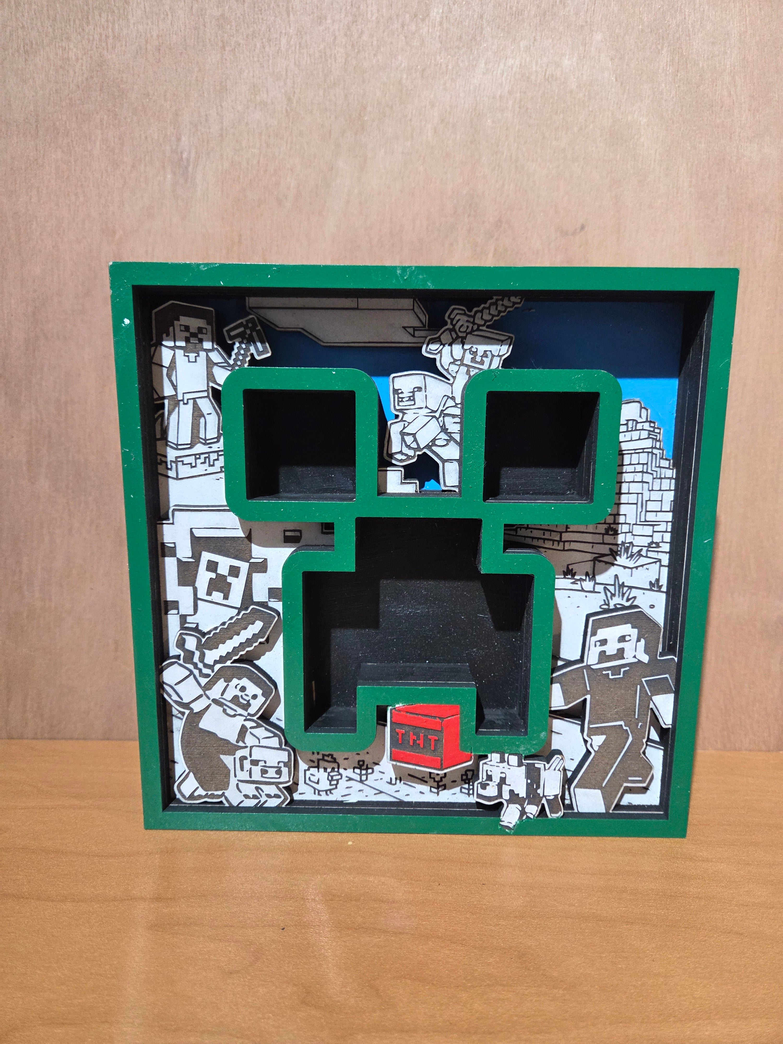 Pixel square shelf sitter