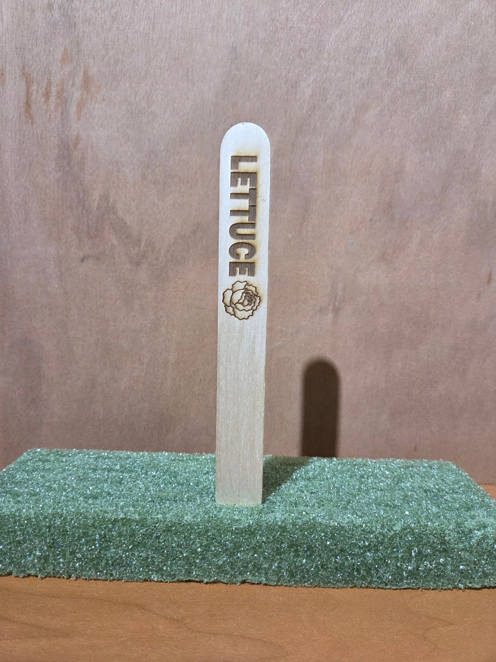 Lettuce garden stake