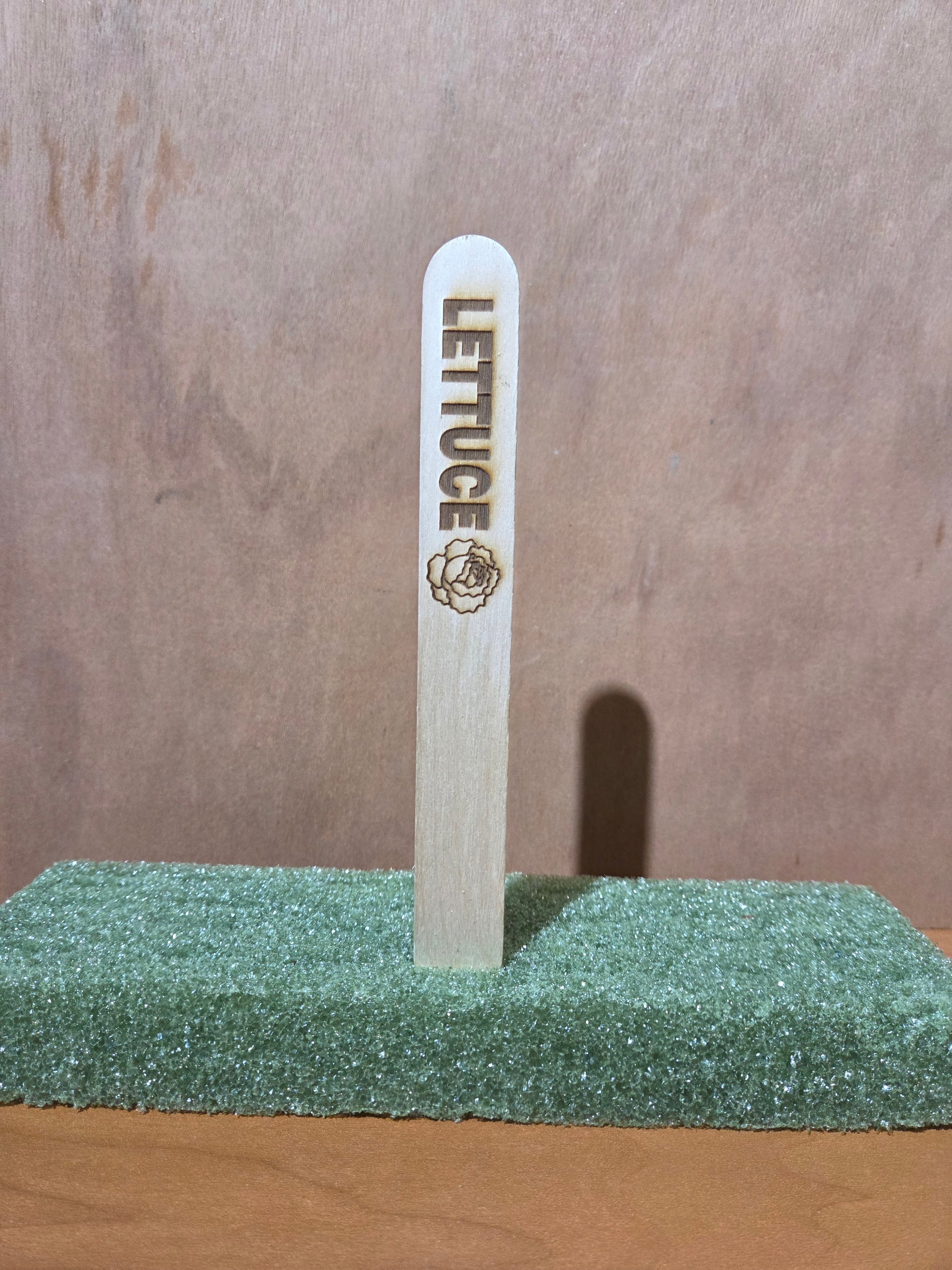 Lettuce garden stake