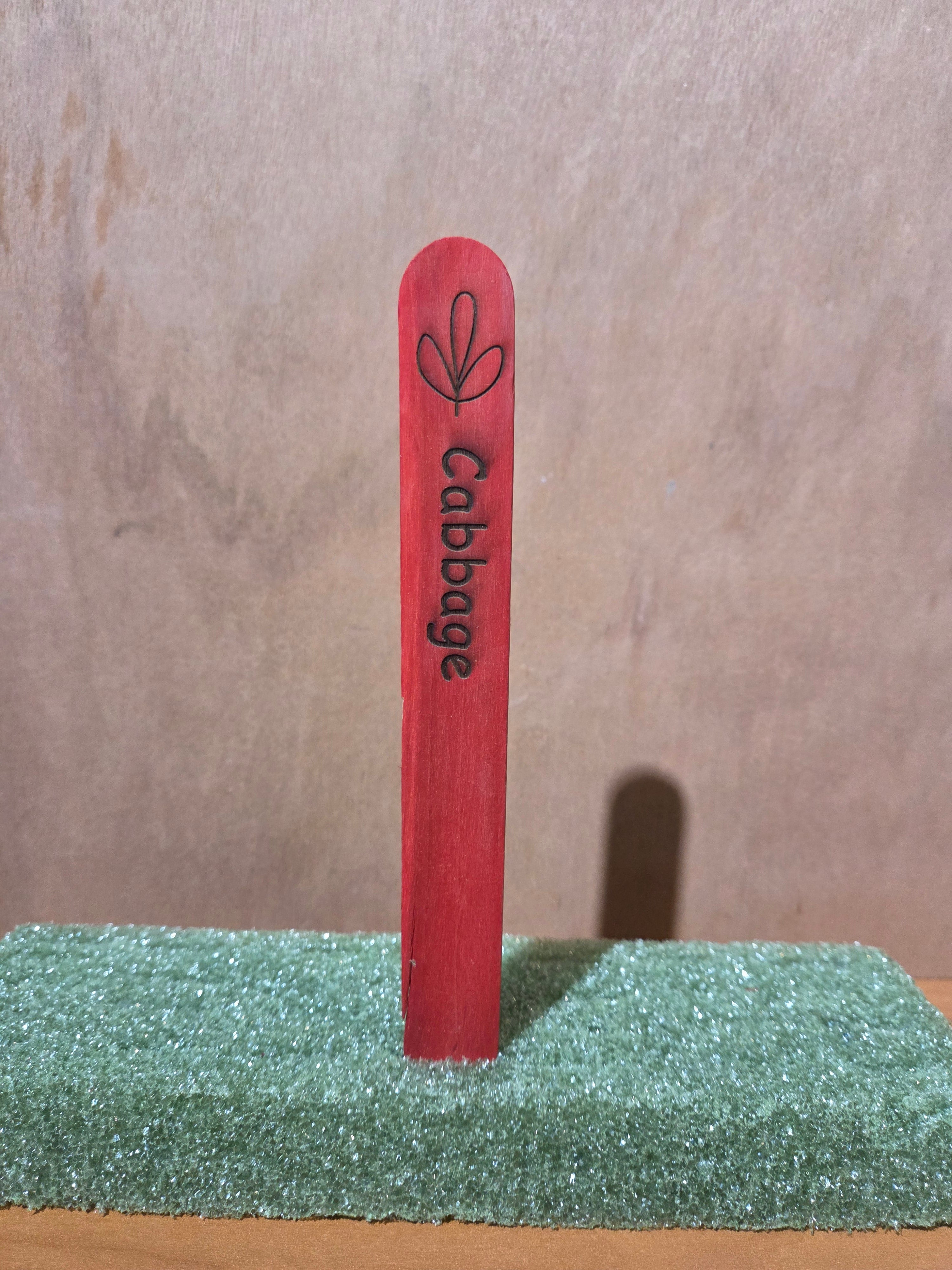 Cabbage garden stake