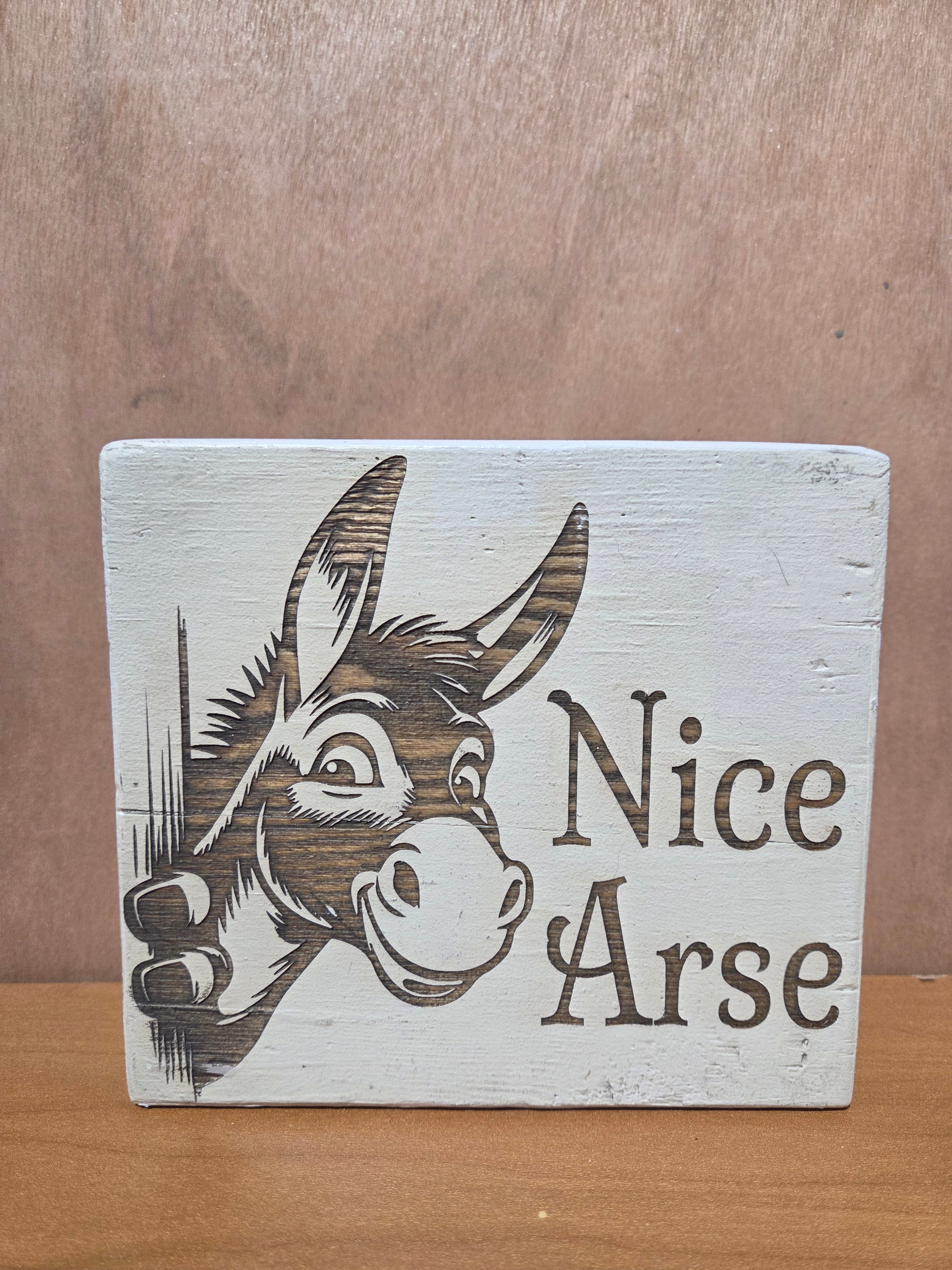 Nice Arse (bathroom sign)