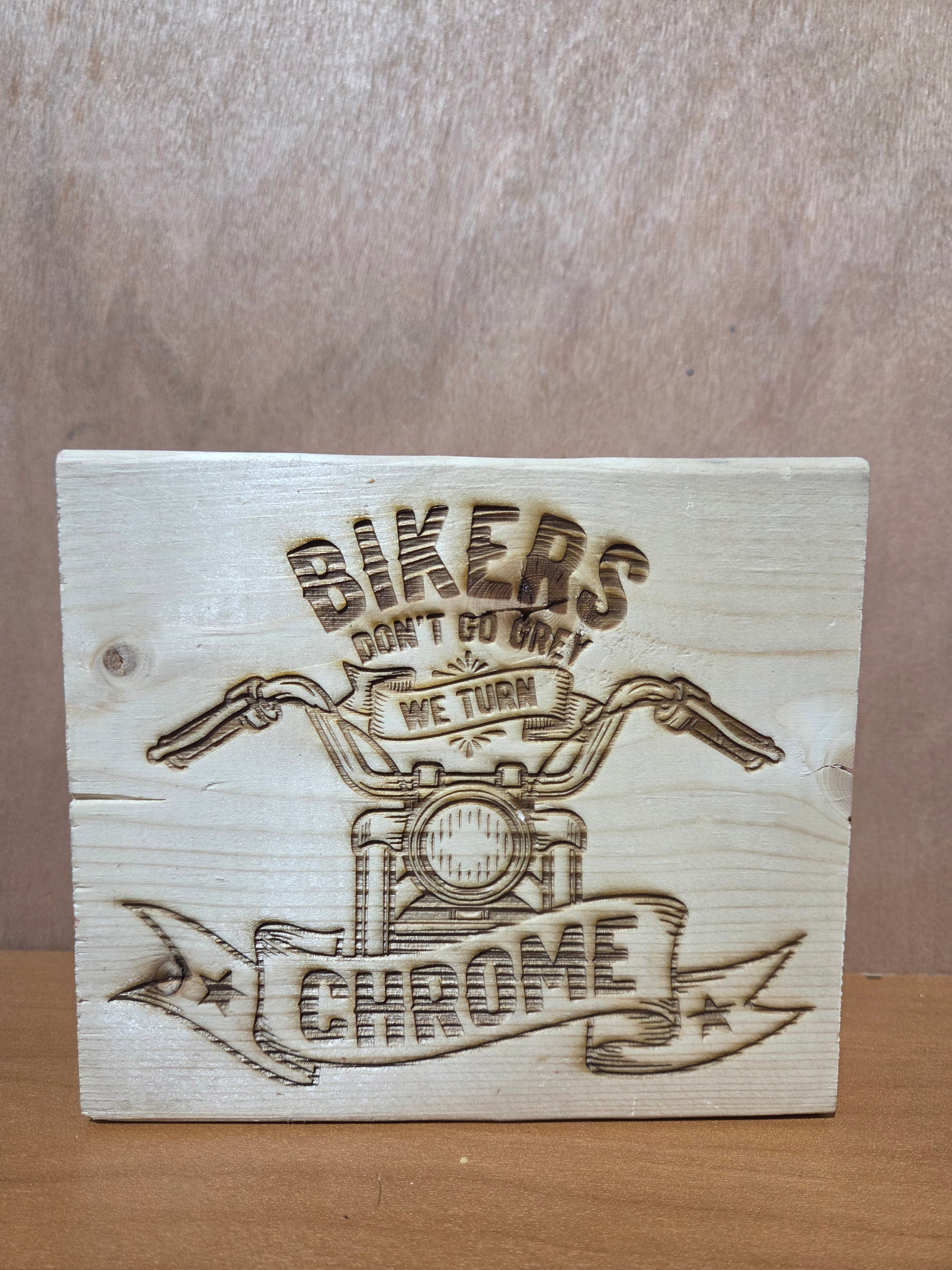 Biker shelf sitter