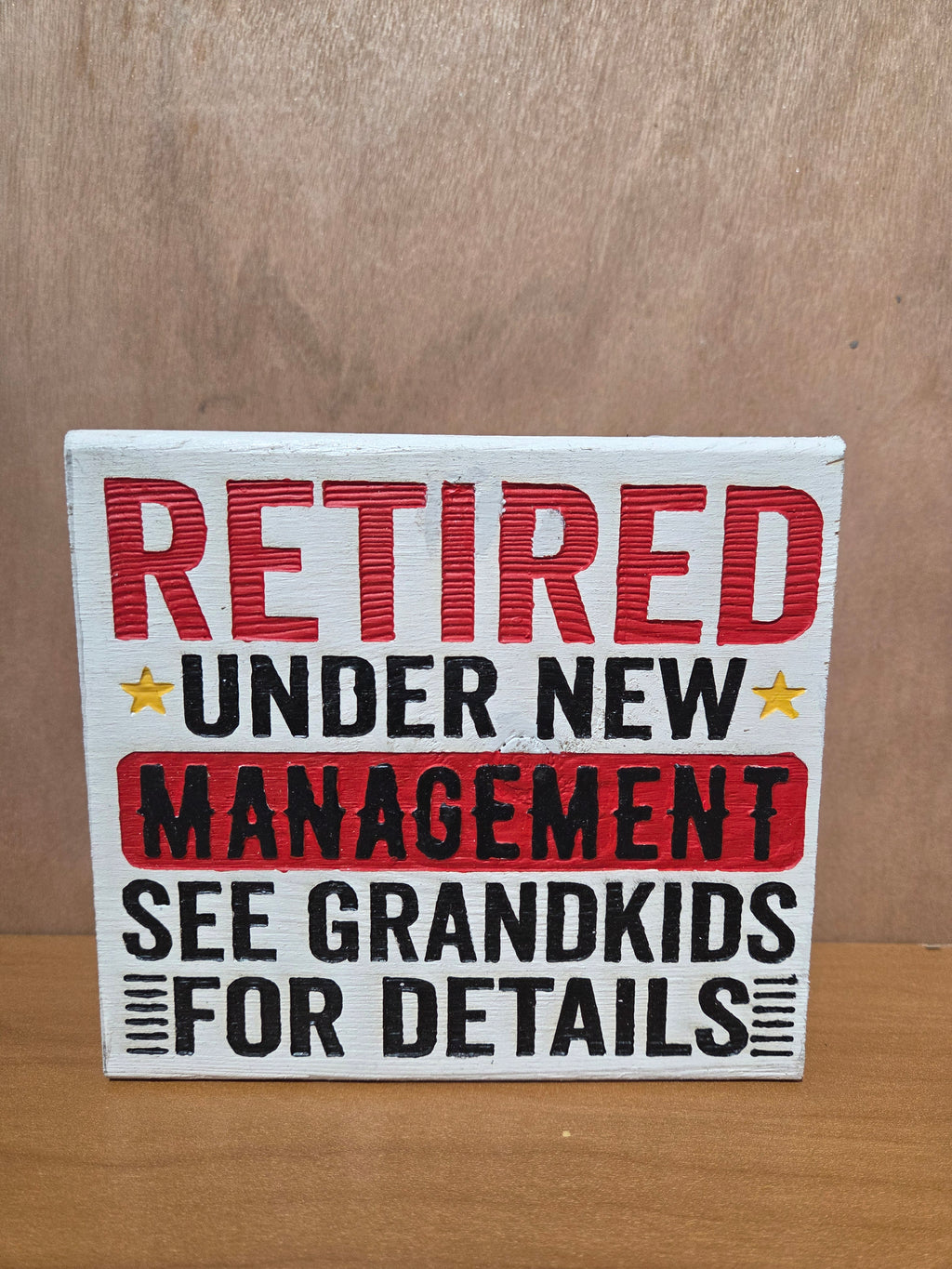 Retired shelf sitter