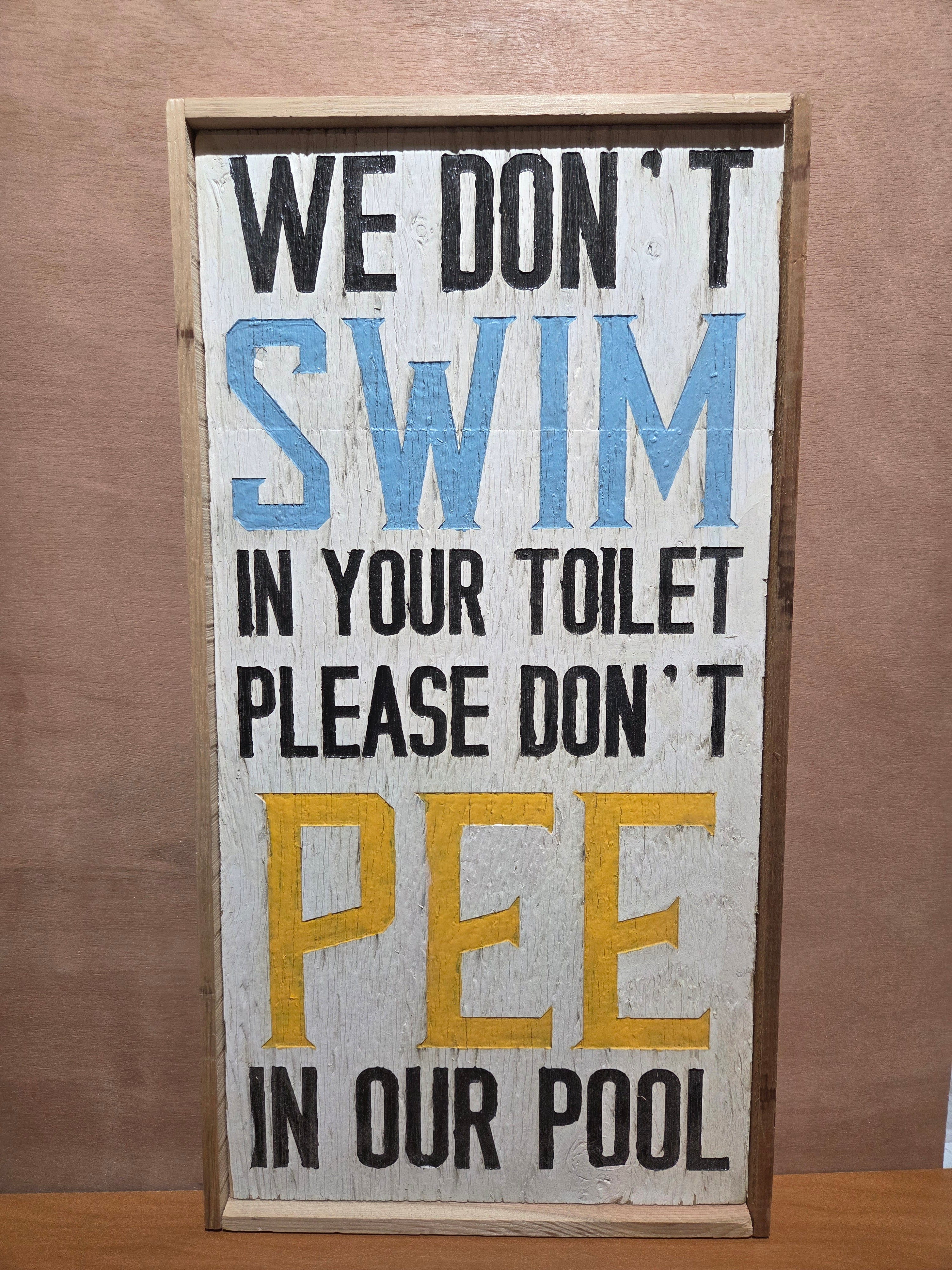 Pool sign