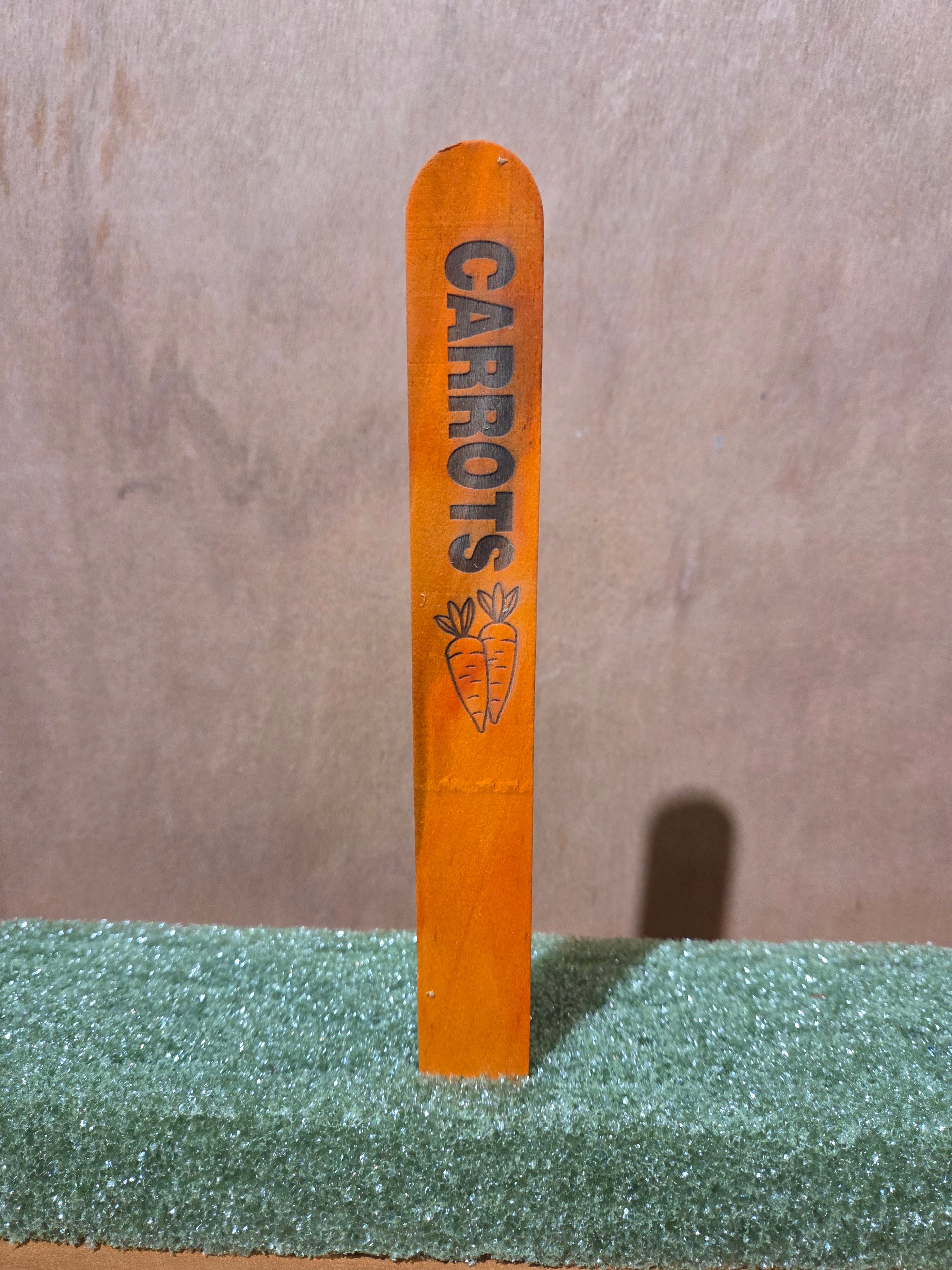 Carrots garden stake