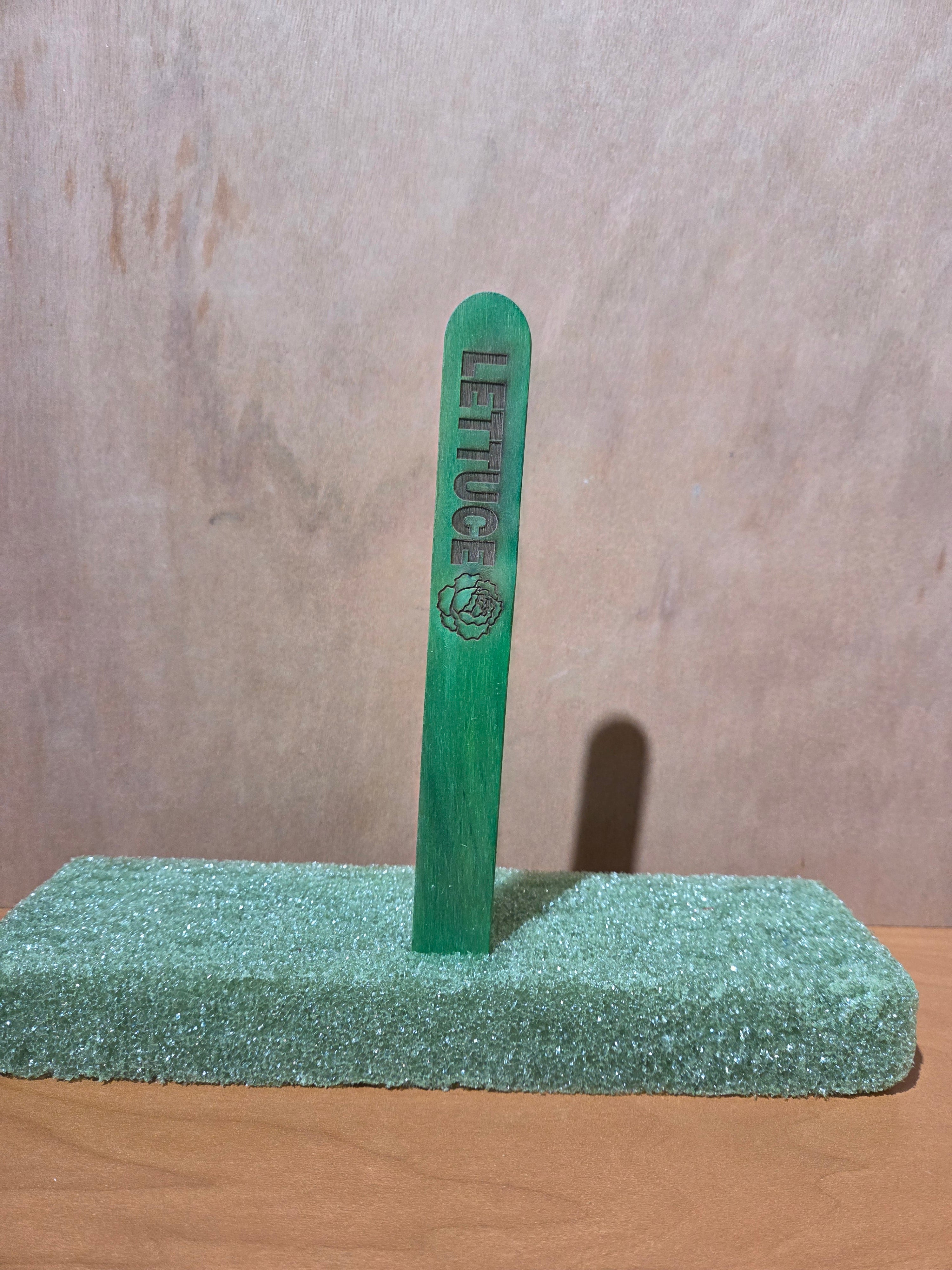 Lettuce garden stake