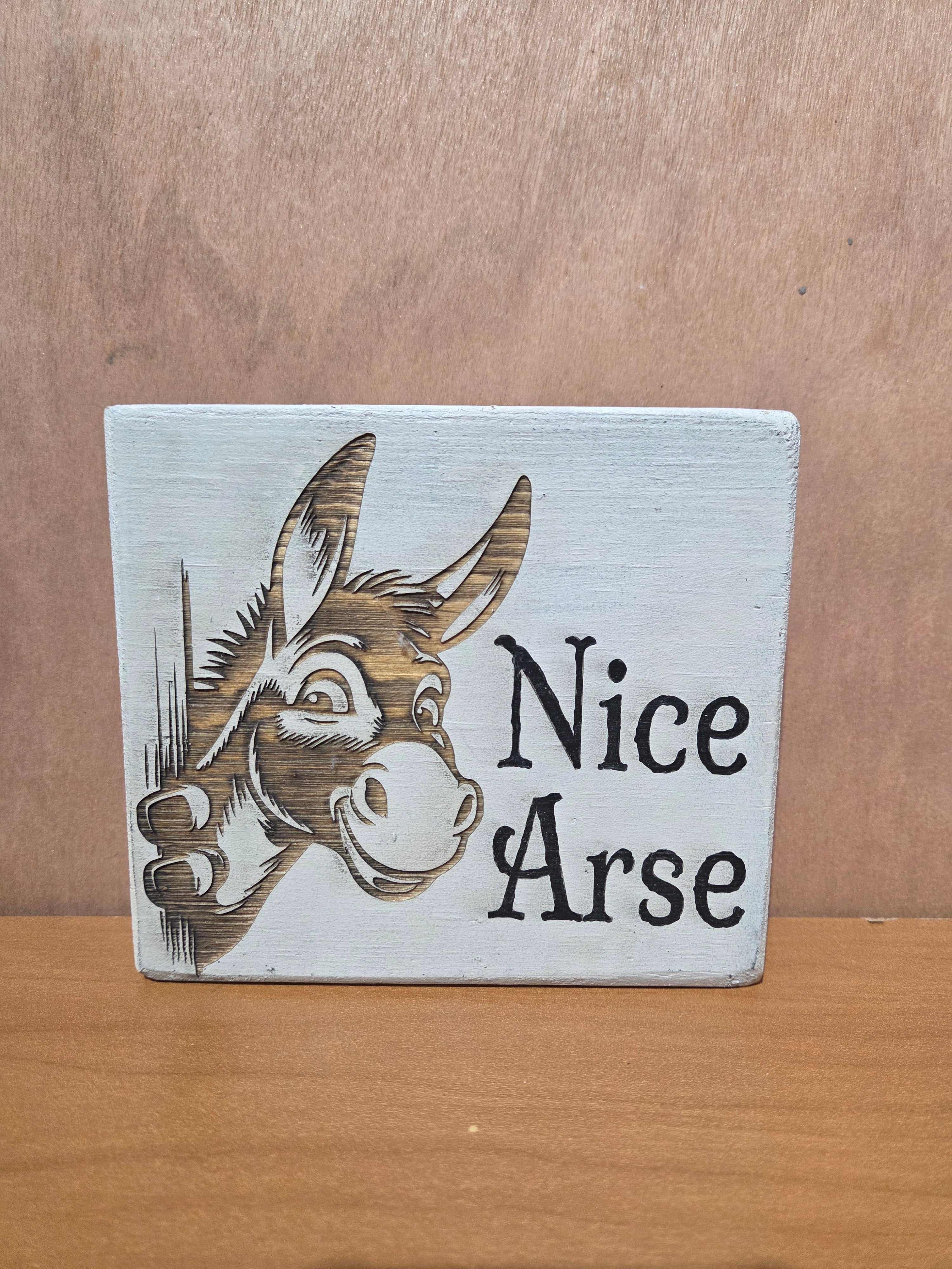 Nice Arse (bathroom sign)